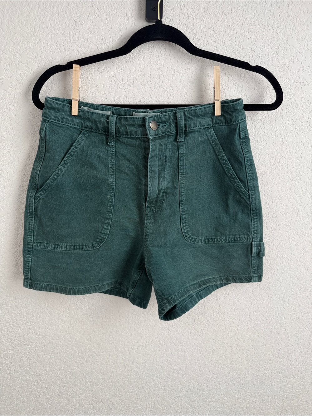 Universal Thread Teal High Rise Midi Utility Shorts - Size 26